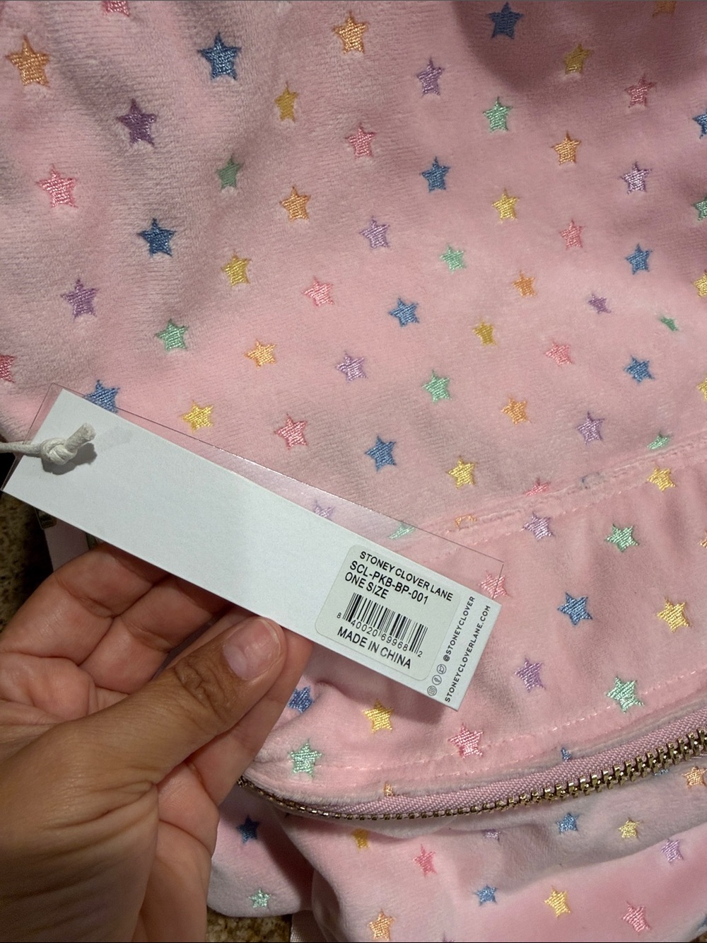 Stoney Clover Park & Beach Pink Star-Print Backpack - Picture 2 of 9